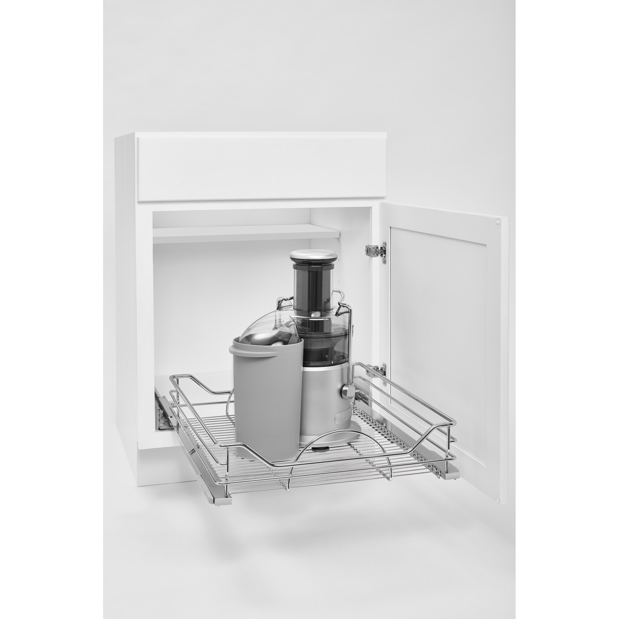 Rev-A-Shelf 20.31-in W x 5.2-in H 1-Tier Cabinet-mount Metal Soft Close Sliding Shelf Kit