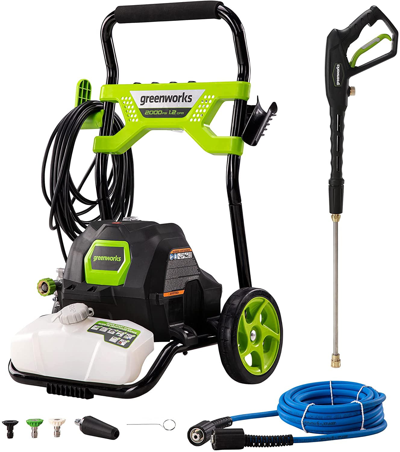 Greenworks Premium 2000 PSI 1.2 GPM Electric Pressure Washer. 5118202VT