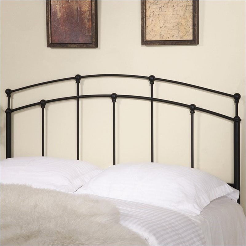 Full/Queen Metal Arched Headboard Black