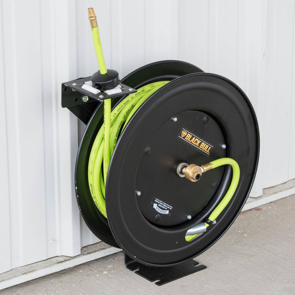 BLACK BULL AHAR50 50 ft. Retractable Air Hose Reel with Auto Rewind