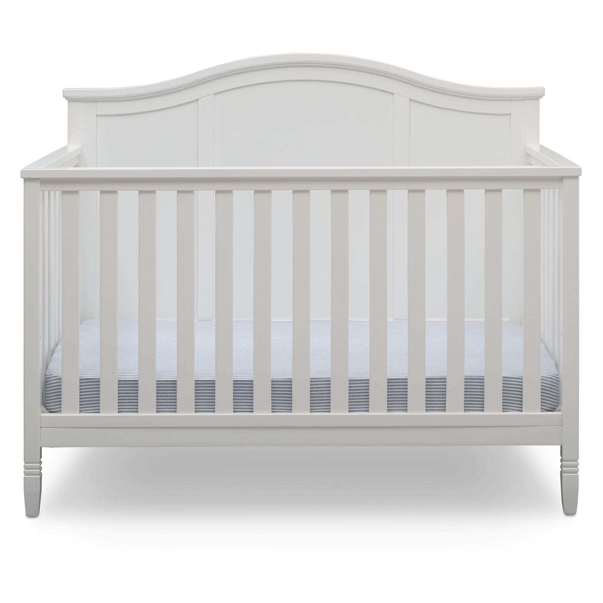 Delta Children Madrid 5-in-1 Convertible Baby Crib. Bianca White