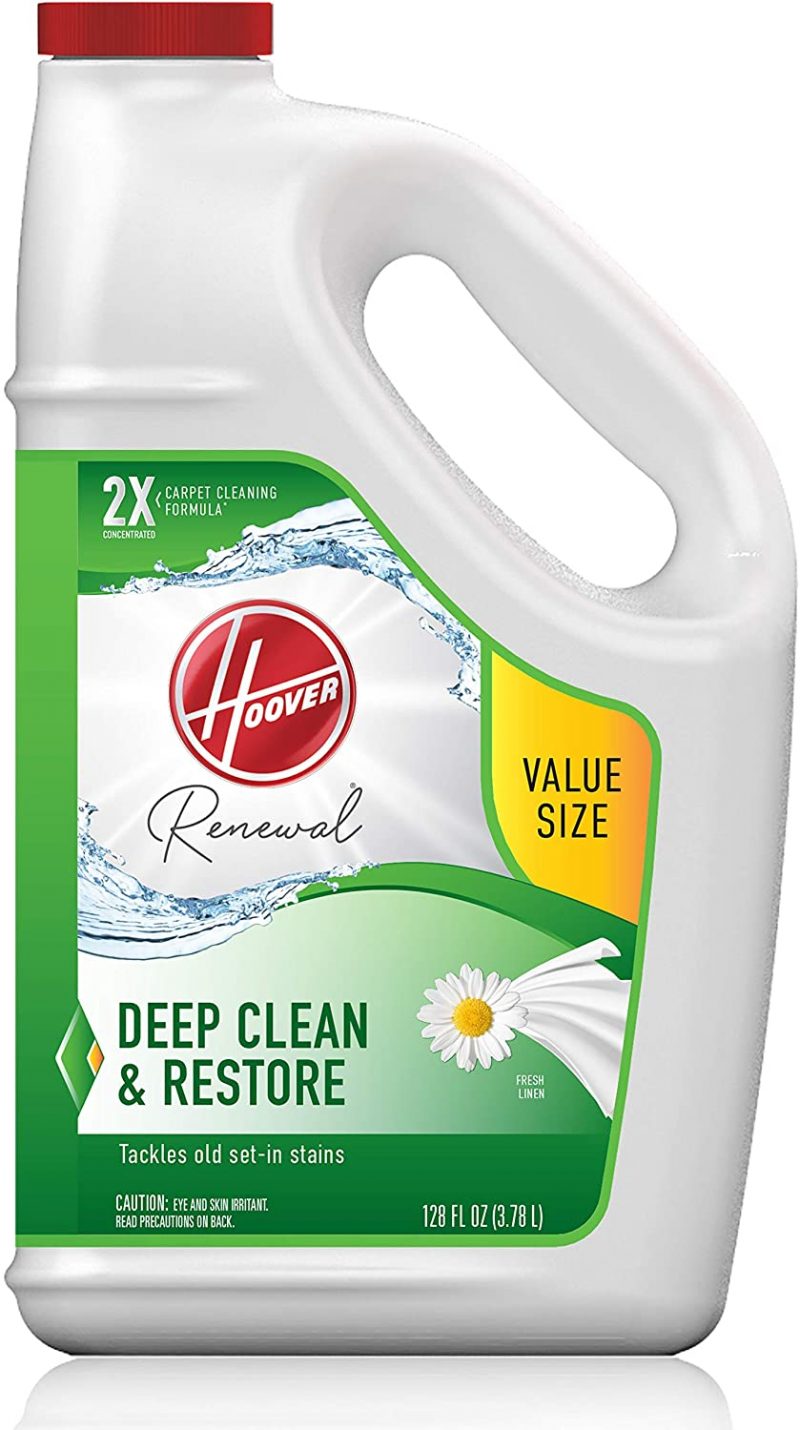 Hoover Renewal Deep Cleaning Carpet Shampoo. 128oz Formula. White
