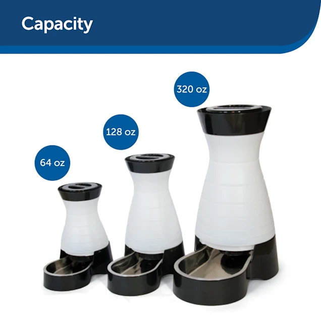 PetSafe Healthy Pet Gravity Waterer. Holds up to 2.5 gallons