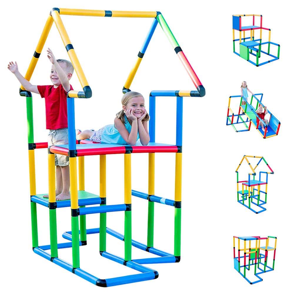 Funphix FPDLX-1 Create And Play Life Size Structures Deluxe Set Fun and Educational Learning Toy (296-Piece)