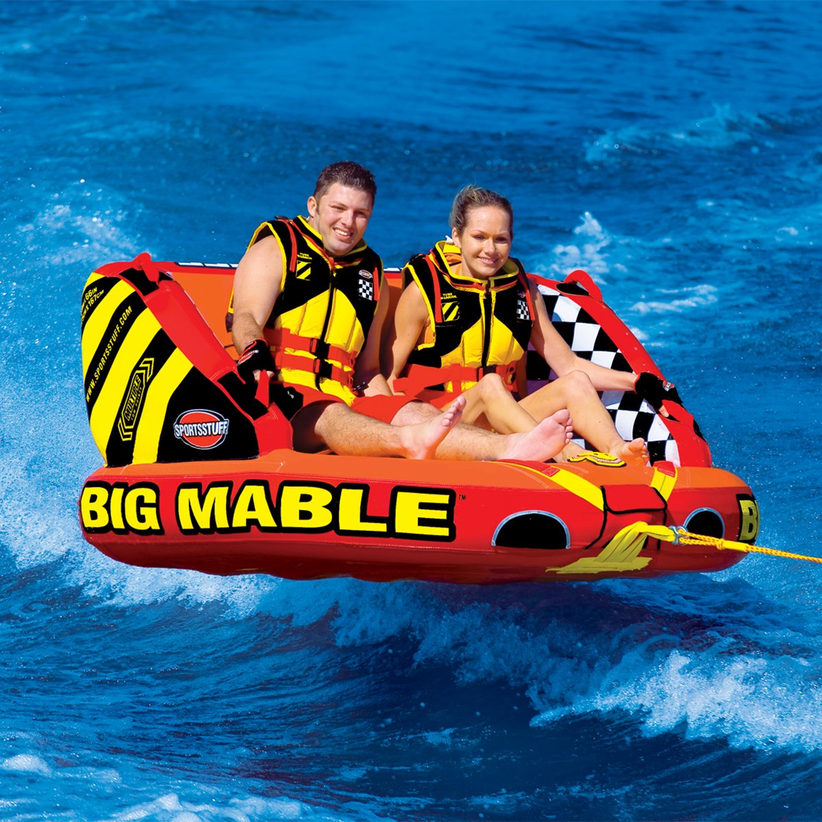 Sportsstuff Inflatable Big Mable Sitting Two Person Towable Tube