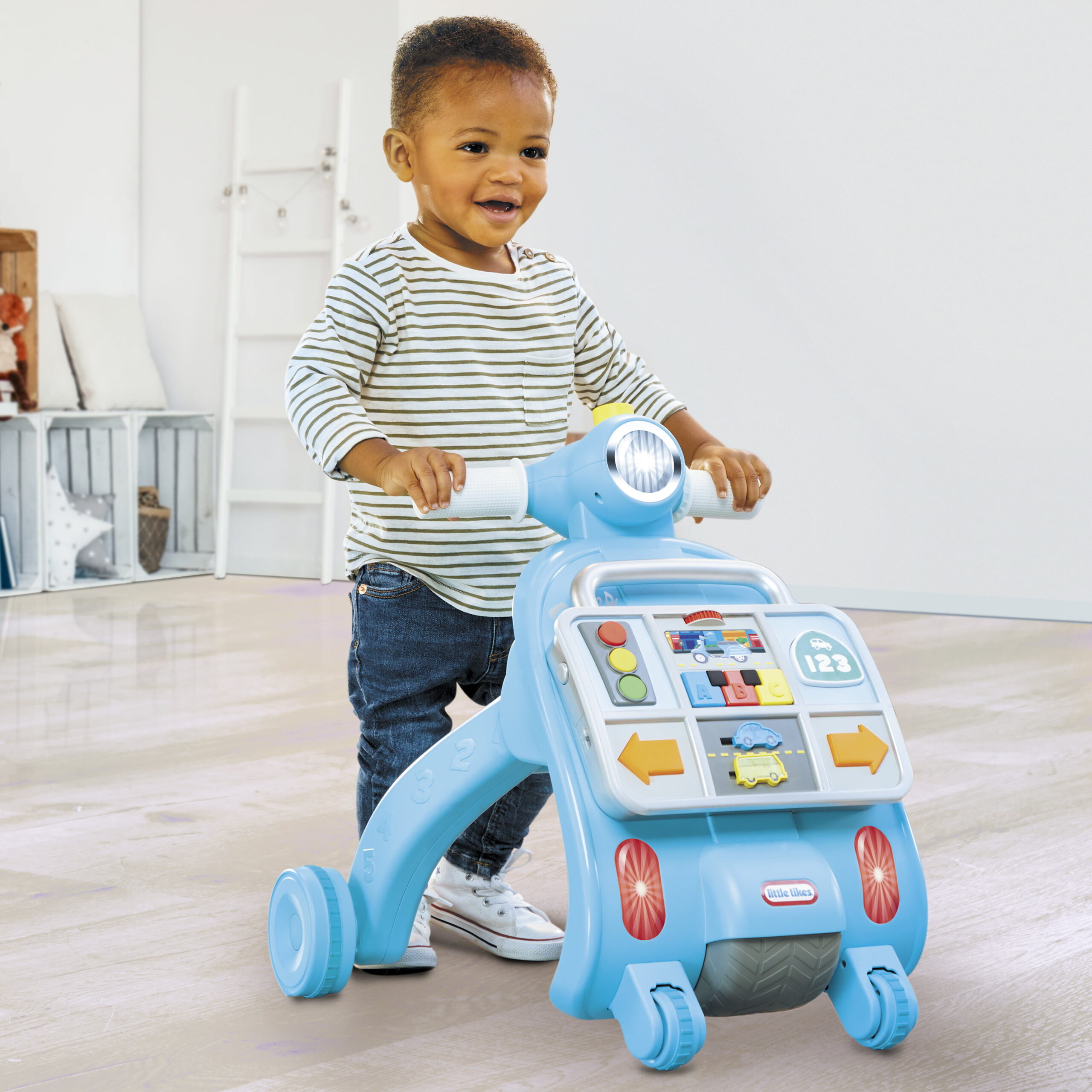 Little Tikes Learn & Play Learning Lane Activity Walker. Sit-to Stand. Walking. Sounds. Learning. Sound Effects. Driving Theme. Detachable Activity Panel. Gift & Travel Toy Babies Infants Toddlers