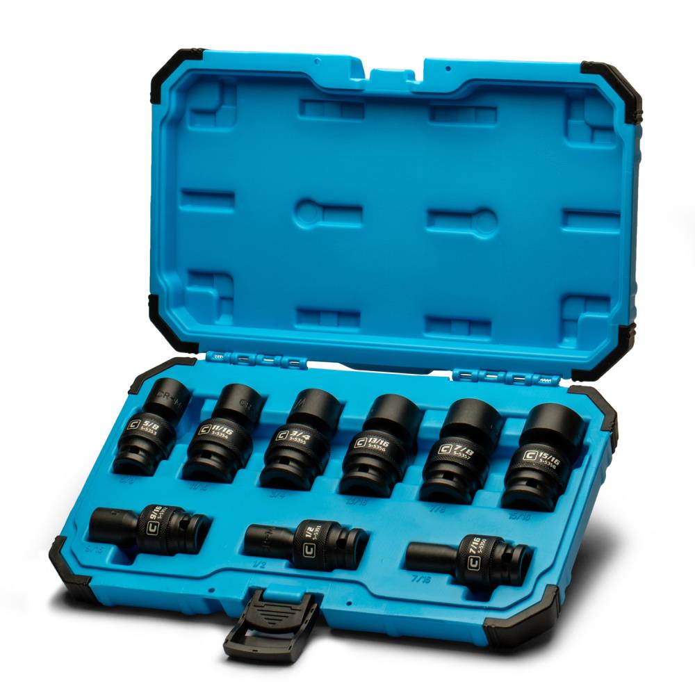Capri Tools Standard (SAE) 1/2-in Drive Set 6-Point Impact Socket Set