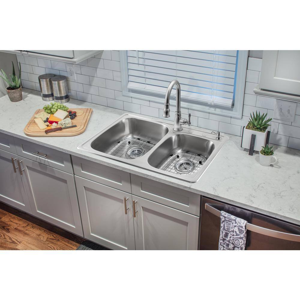 Glacier Bay VT3322C2P92BN All-in-One Drop-In 20-Gauge Stainless Steel 33.25 in