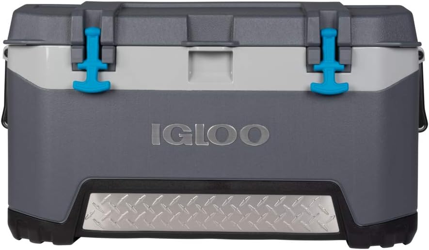 Igloo BMX 72 Quart Cooler with Cool Riser Technology. Fish Ruler. and Tie-Down Points