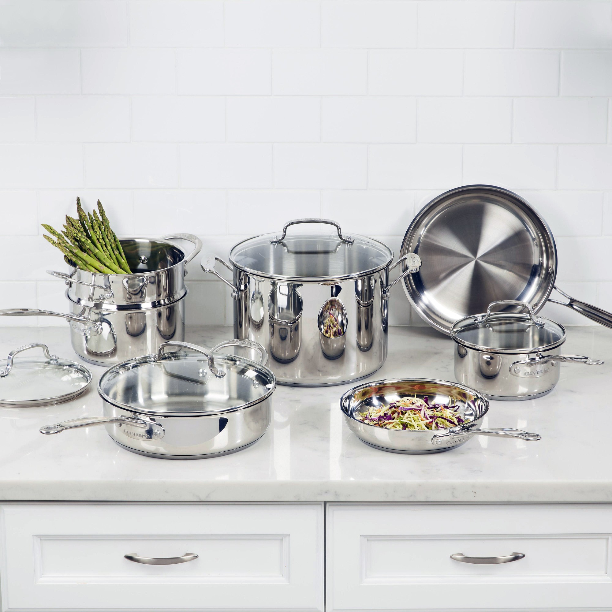 Cuisinart Chef-s Classic Stainless Steel 11-Piece Cookware Set