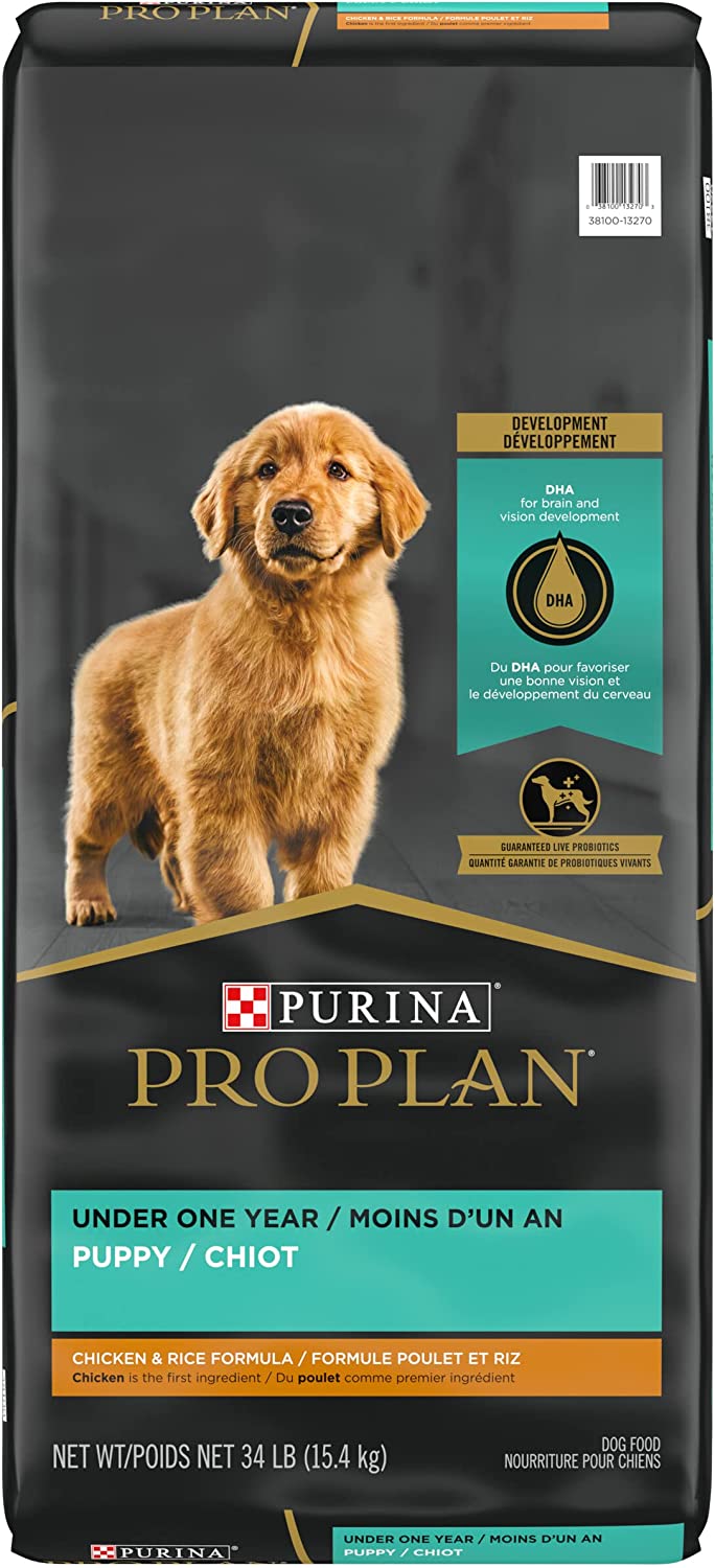 Purina Pro Plan High Protein Chicken & Rice Formula Dry Puppy Food 34 lb. Bag
