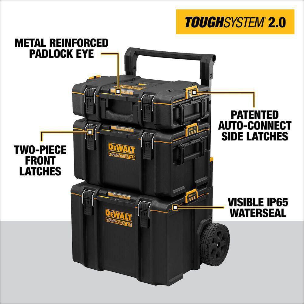 DEWALT DWST60437 TOUGHSYSTEM 2.0 24 in. Tower Tool Box System (3 Piece Set)