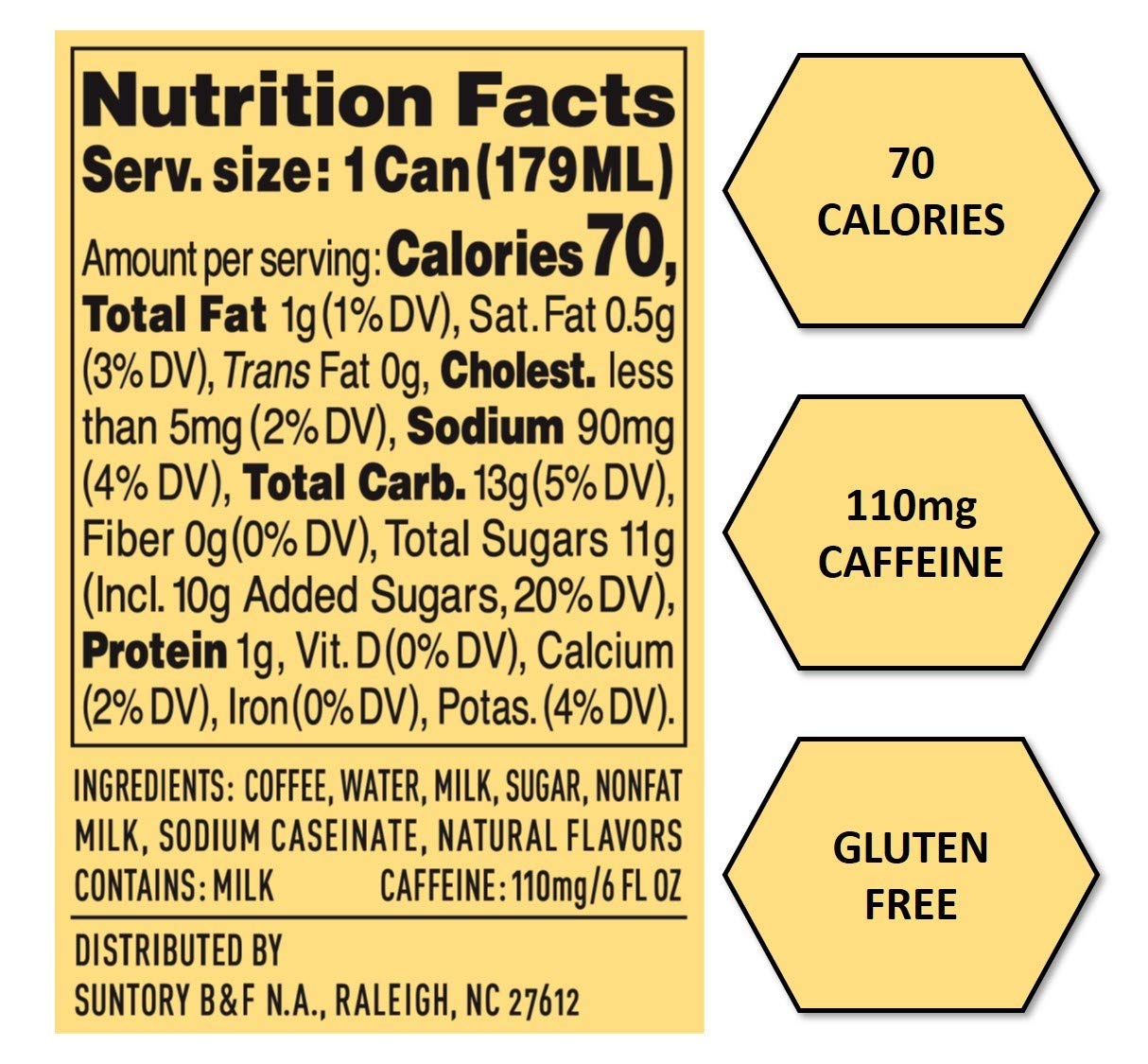 BOSS Coffee by Suntory Rainbow Mountain Blend Japanese Flash Brew Coffee 6oz 12 Pack. Imported from Japan. Espresso Doubleshot. Ready to Drink. Contains Milk. No Gluten