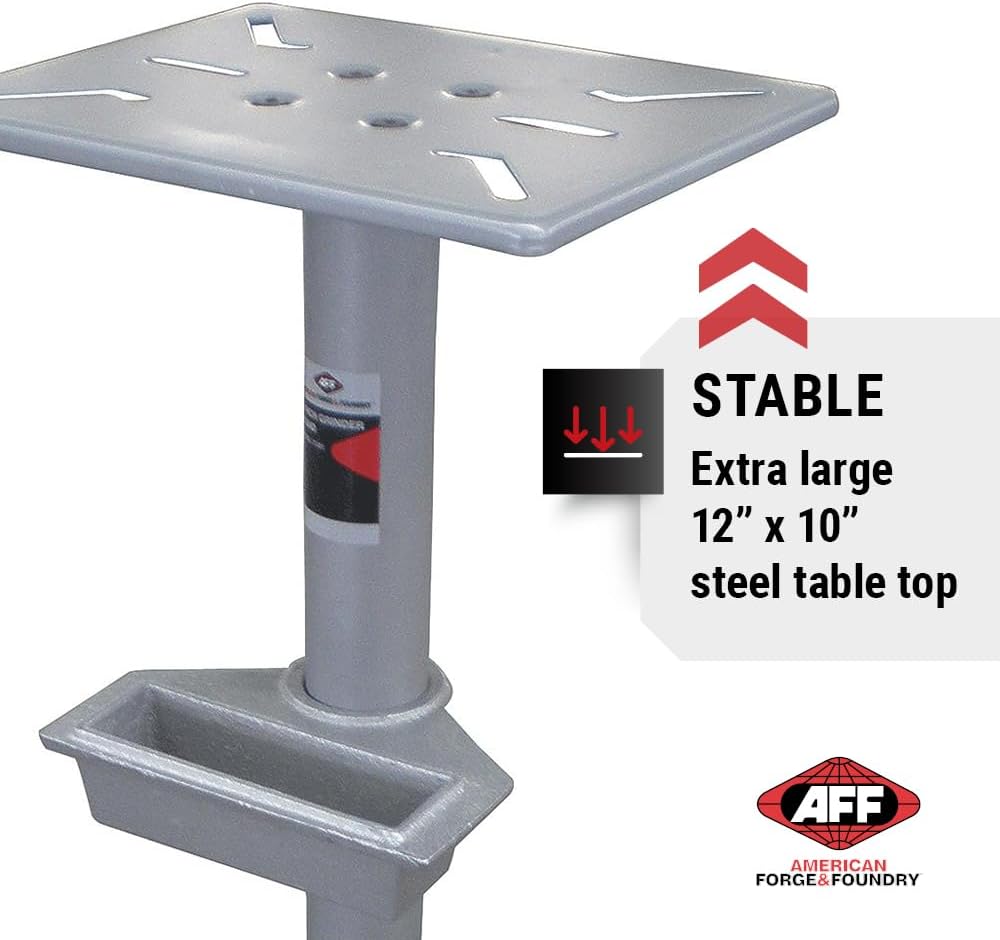 AFF Adjustable Bench Grinder/Vise Pedestal Stand. 28″-36″ Adjustable Height. 31500