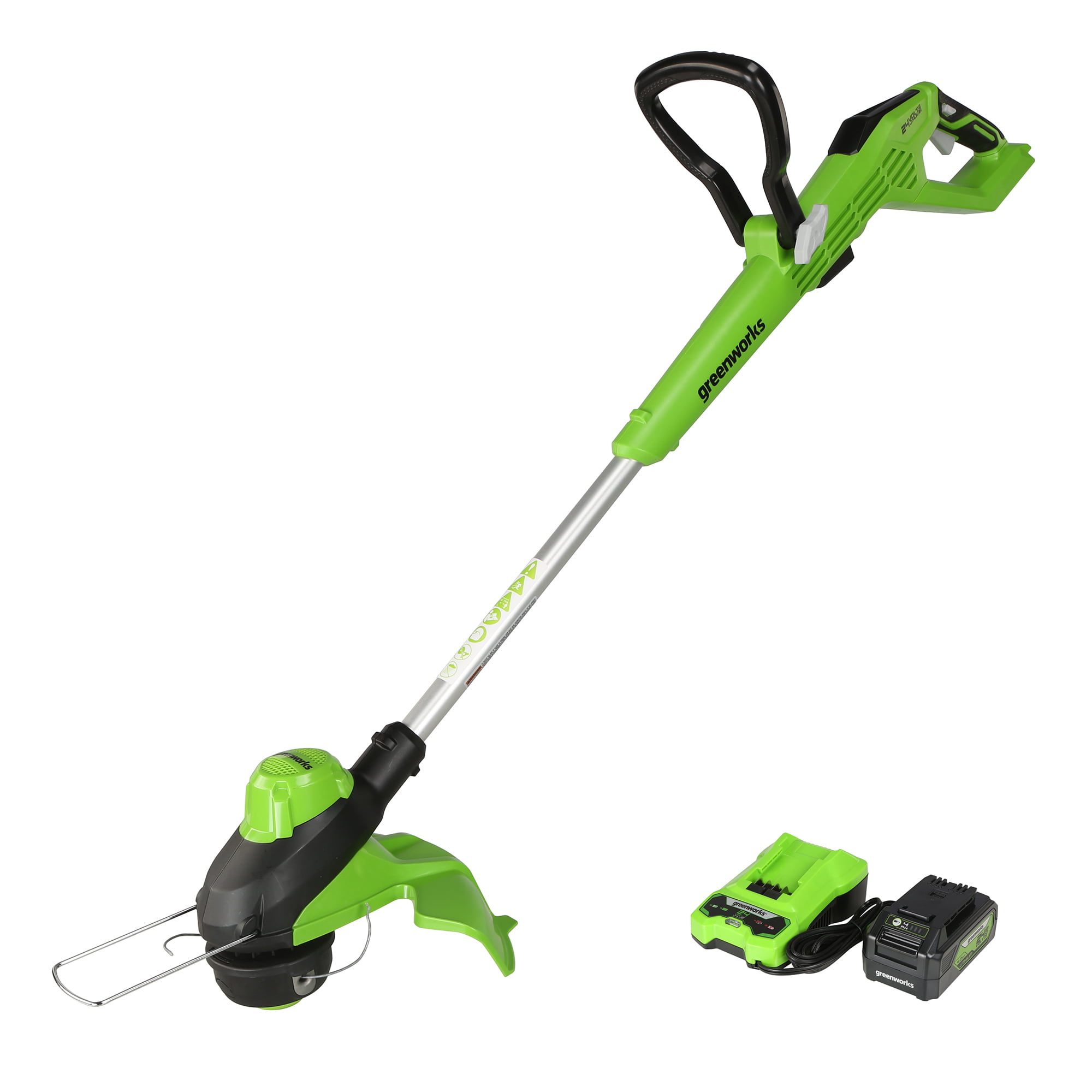 Greenworks 24V 13″ Brushless TORQDRIVE™ String Trimmer with 4Ah USB Battery and Charger Included 2118202AZ
