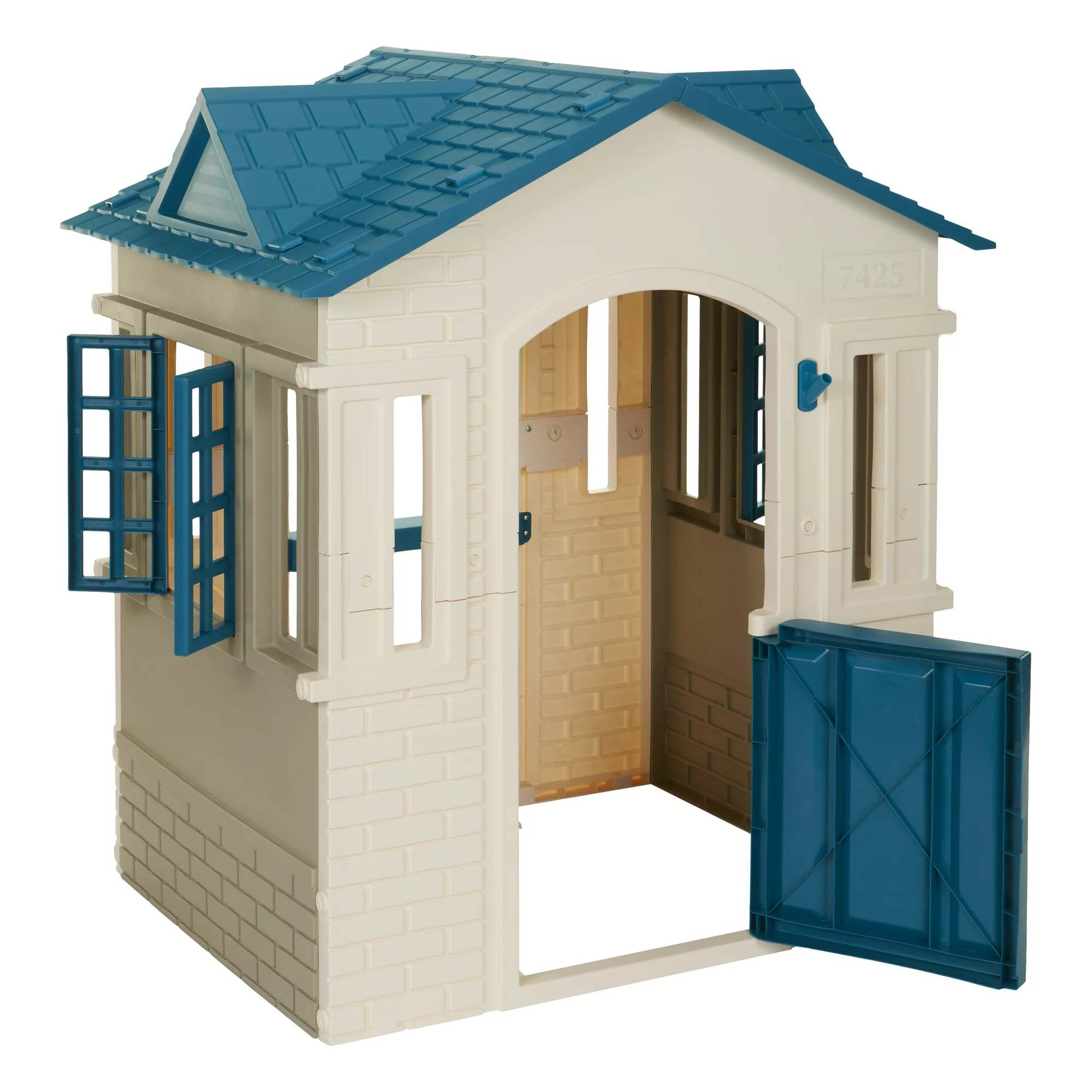 Little Tikes Cape Cottage Pretend Playhouse for Kids. Indoor Outdoor. with Working Door and Windows. for Toddlers Ages 2+ Years. Blue