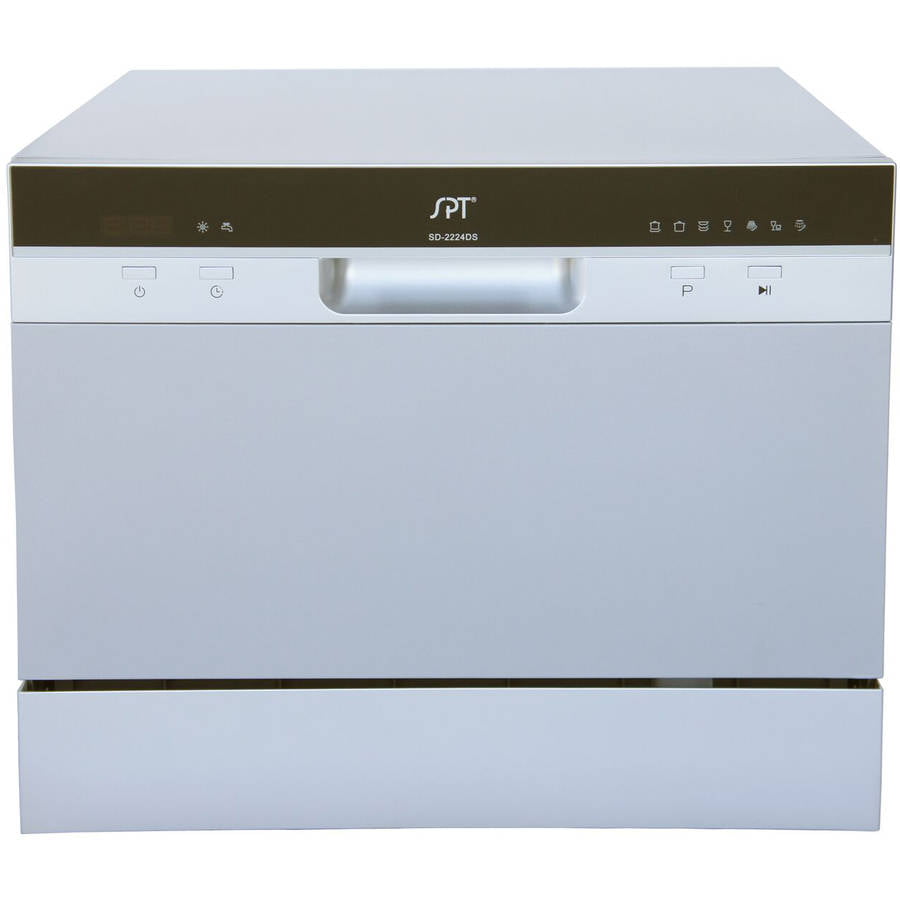 SD-2224DS Countertop Dishwasher with Delay Start & LED – Silver