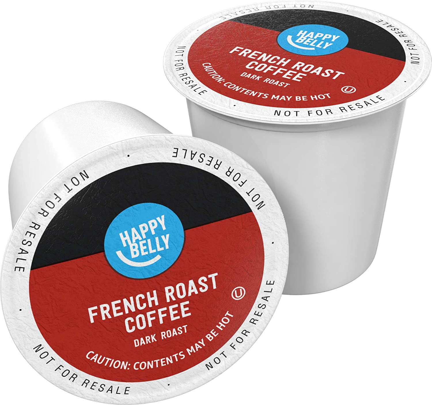 Happy Belly 100 Ct. Dark Roast Coffee Pods French Roast Compatible with Keurig 2.0 K-Cup Brewers