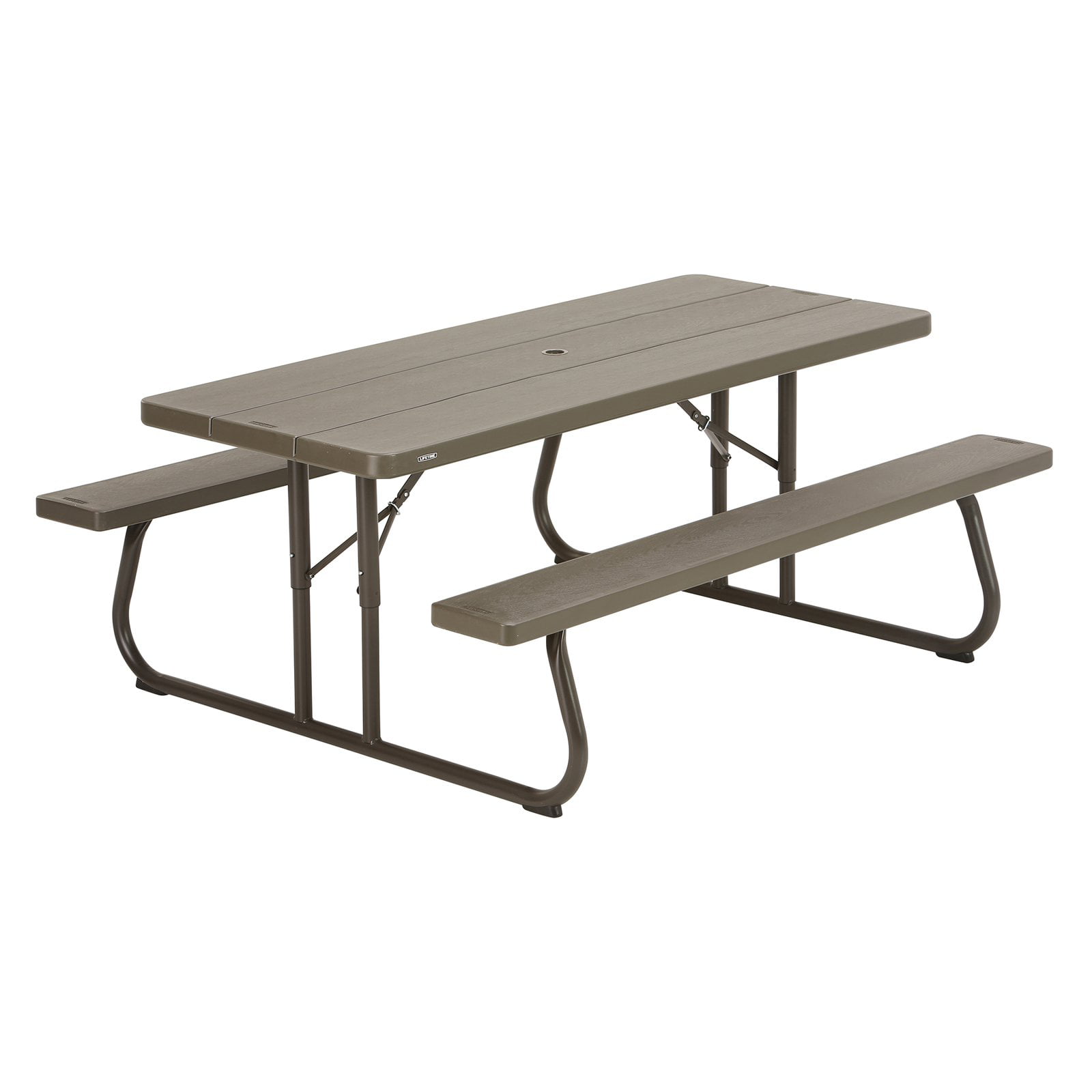 Lifetime 6 Foot Folding Picnic Table. Brown. 60105