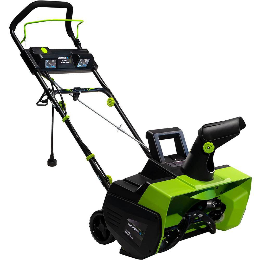 Earthwise SN75022 15-Amp 22 in. Electric Corded Walk Behind Snow Thrower with LED Lights