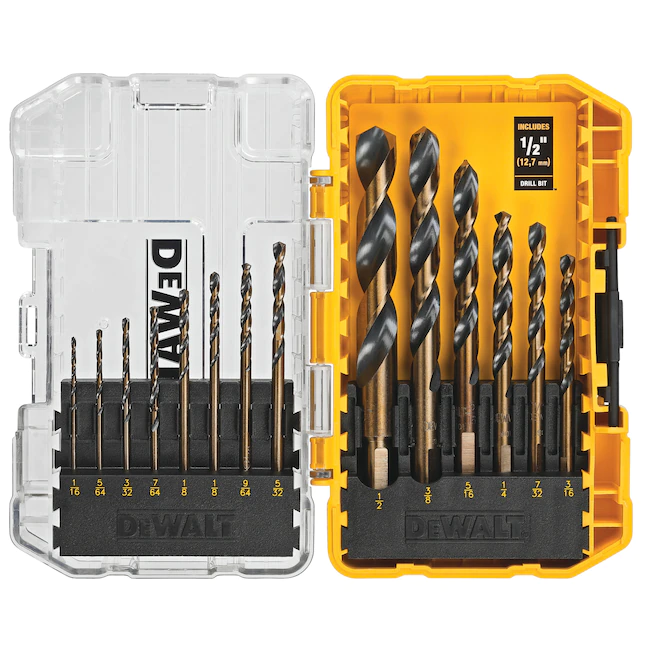 DEWALT Drill Bit Set. Black and Gold. 14-Piece (DWA1184)