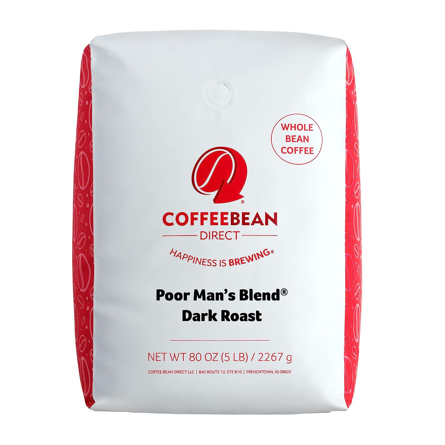 Coffee Bean Direct Poor Man-s Blend® Dark Roast. Whole Bean Coffee 5-Pound Bag