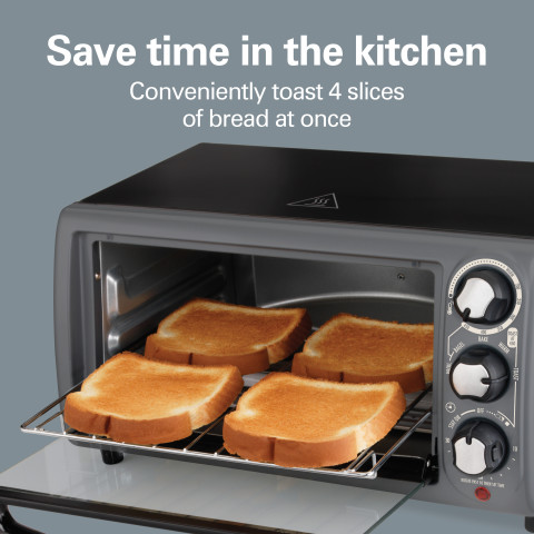 Hamilton Beach Toaster Oven In Charcoal. Model 31148