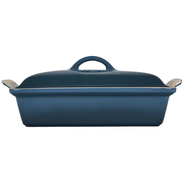 Le Creuset Heritage Stoneware 4 Qt. Rectangular Casserole with Lid