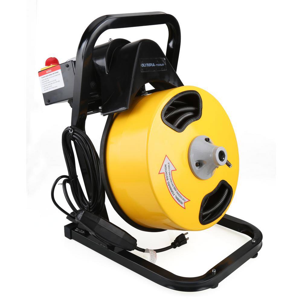 OLYMPIA 410-322-0111 1/2 in. x 50 ft. Electric Power Drain Auger