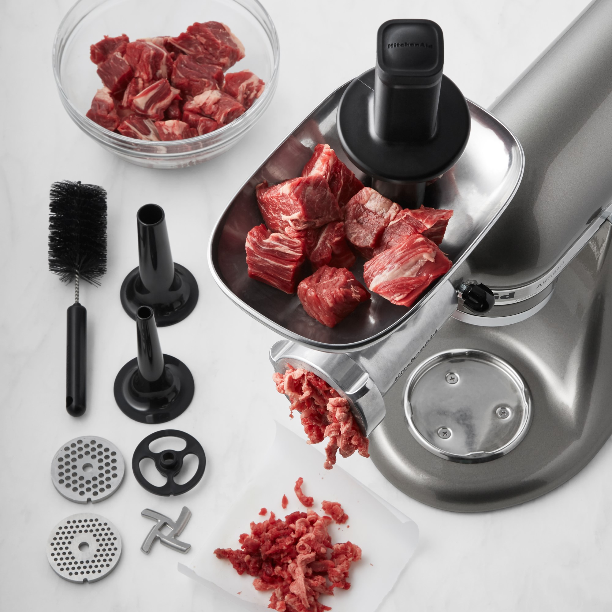 KitchenAid Mixer Metal Food Grinder Attachment