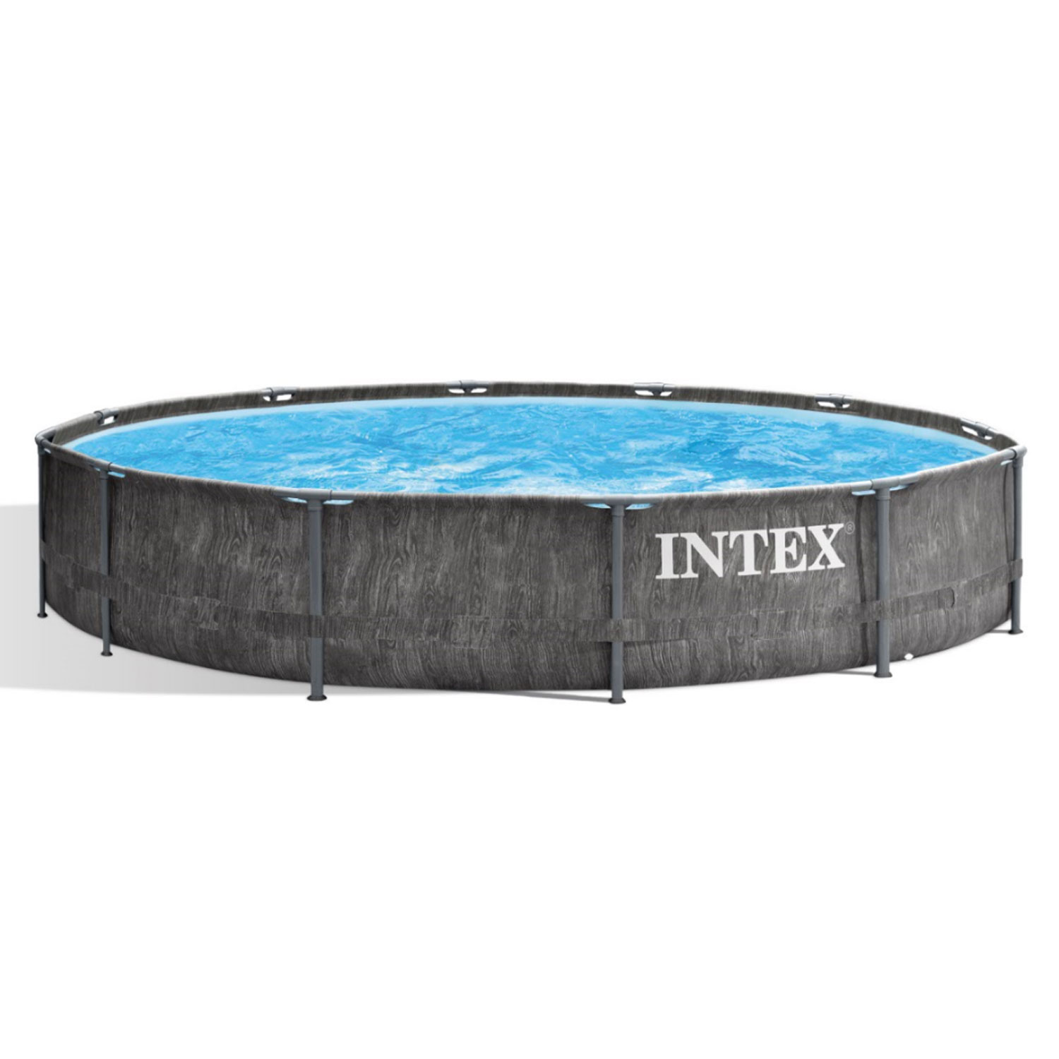 Intex 12′ x 30″ Greywood Steel Frame Premium Pool Set with Filter & Canopy