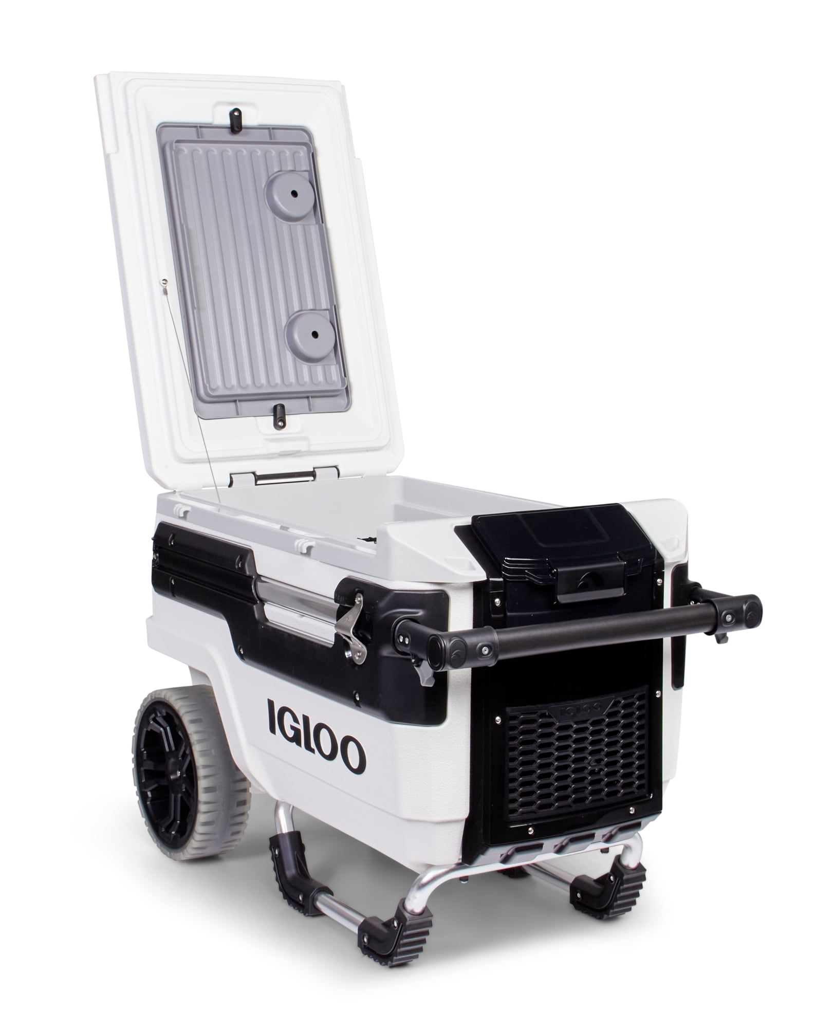 Igloo Trailmate Marine 70 Quart. Wheeled Cooler. White and Black