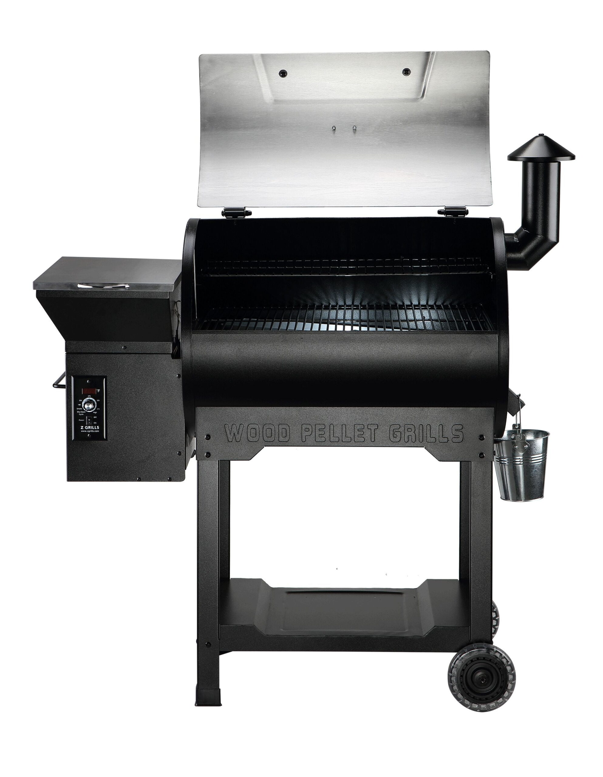 Z GRILLS ZPG-7002B3E 694 sq. in. Wood Pellet Grill and Smoker 8-in-1 BBQ Stainless Steel