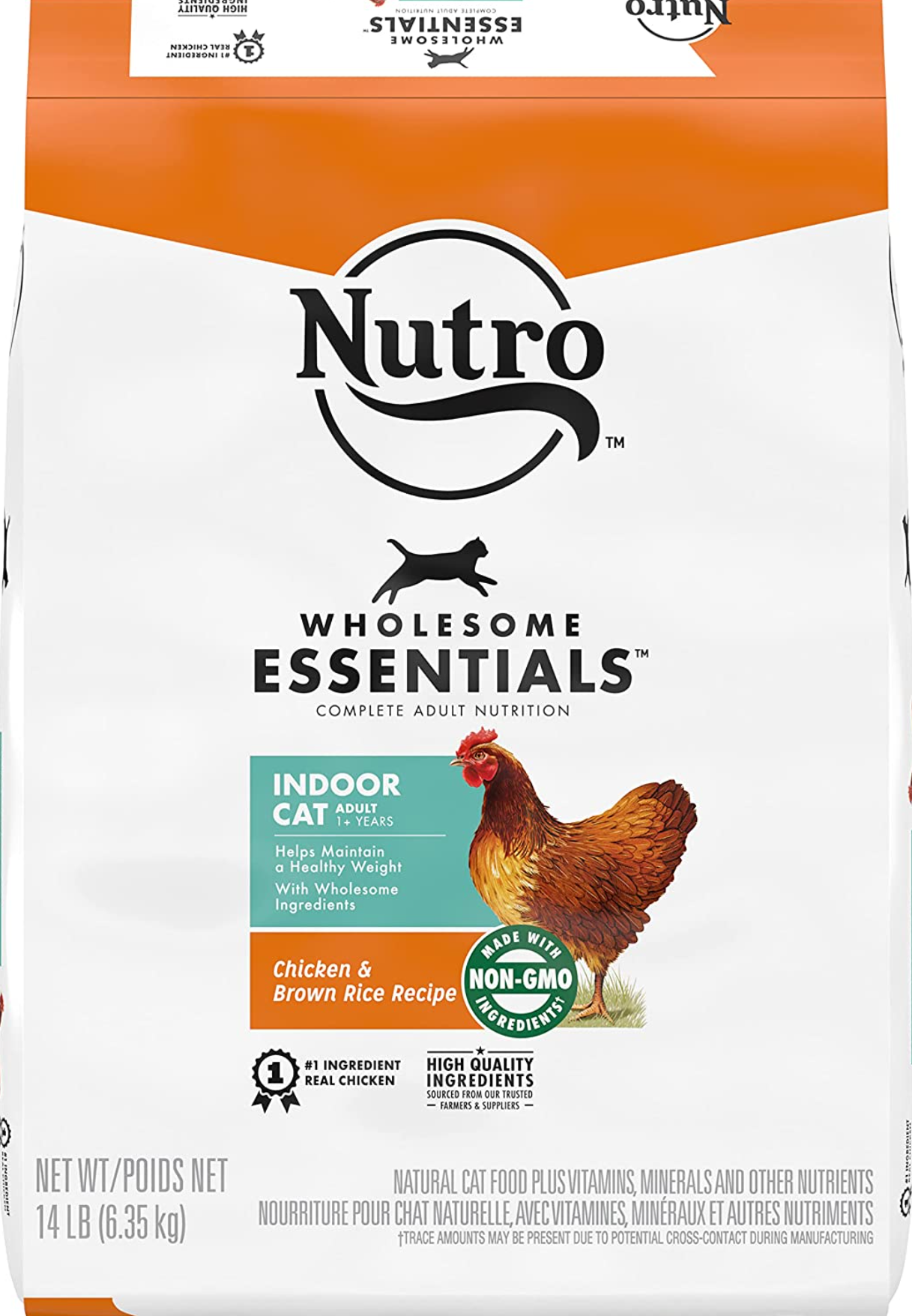 Nutro Wholesome Essentials Indoor Chicken & Brown Rice Recipe Adult Dry Cat Food 14 Pound (Pack of 1)
