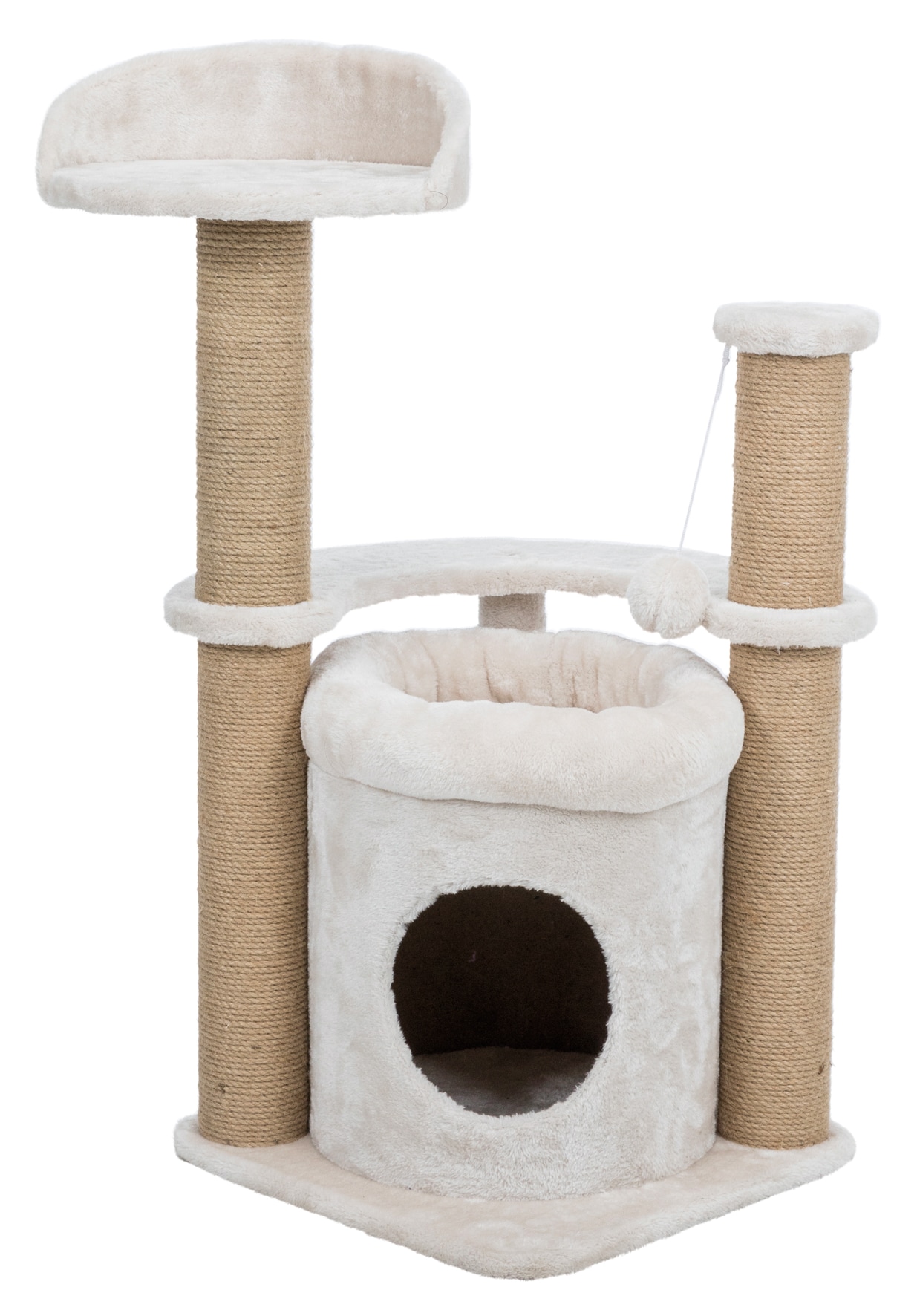 Trixie Pet Products 32.7-in x 15.7-in Gray Polyester Cat Tree