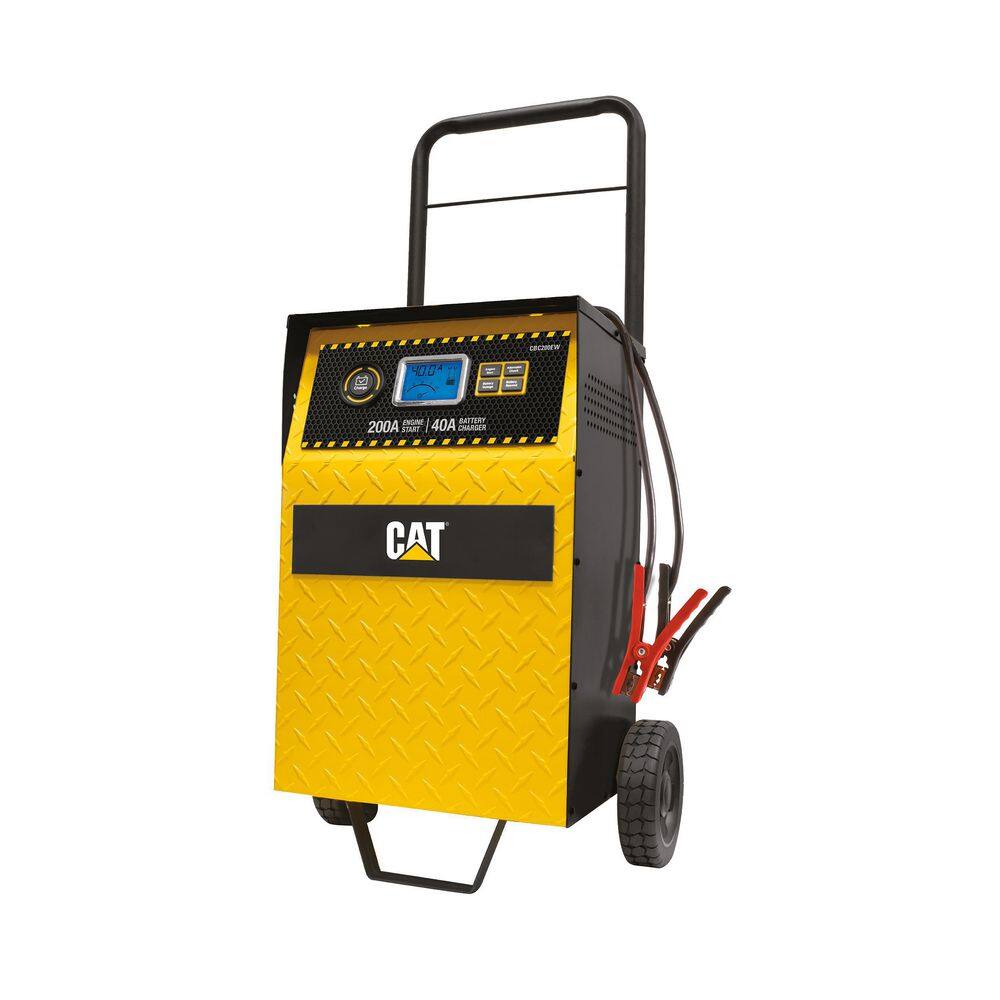 CAT CBC200EW Professional Rolling 40 Amp Battery Charger. 3 Amp Maintainer with 200 Amp Engine Start