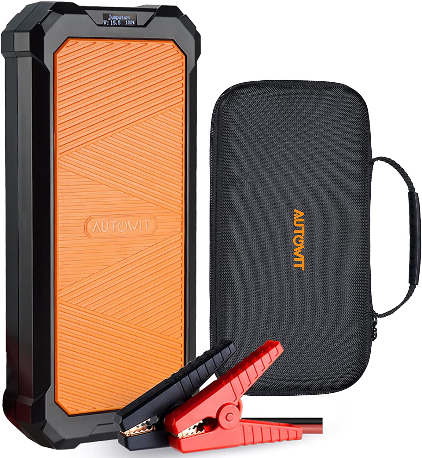 Autowit SuperCap 2 Car Jump Starter.12V Supercapacitor Jump Charger with Carrying Case&Quick Charge.Orange