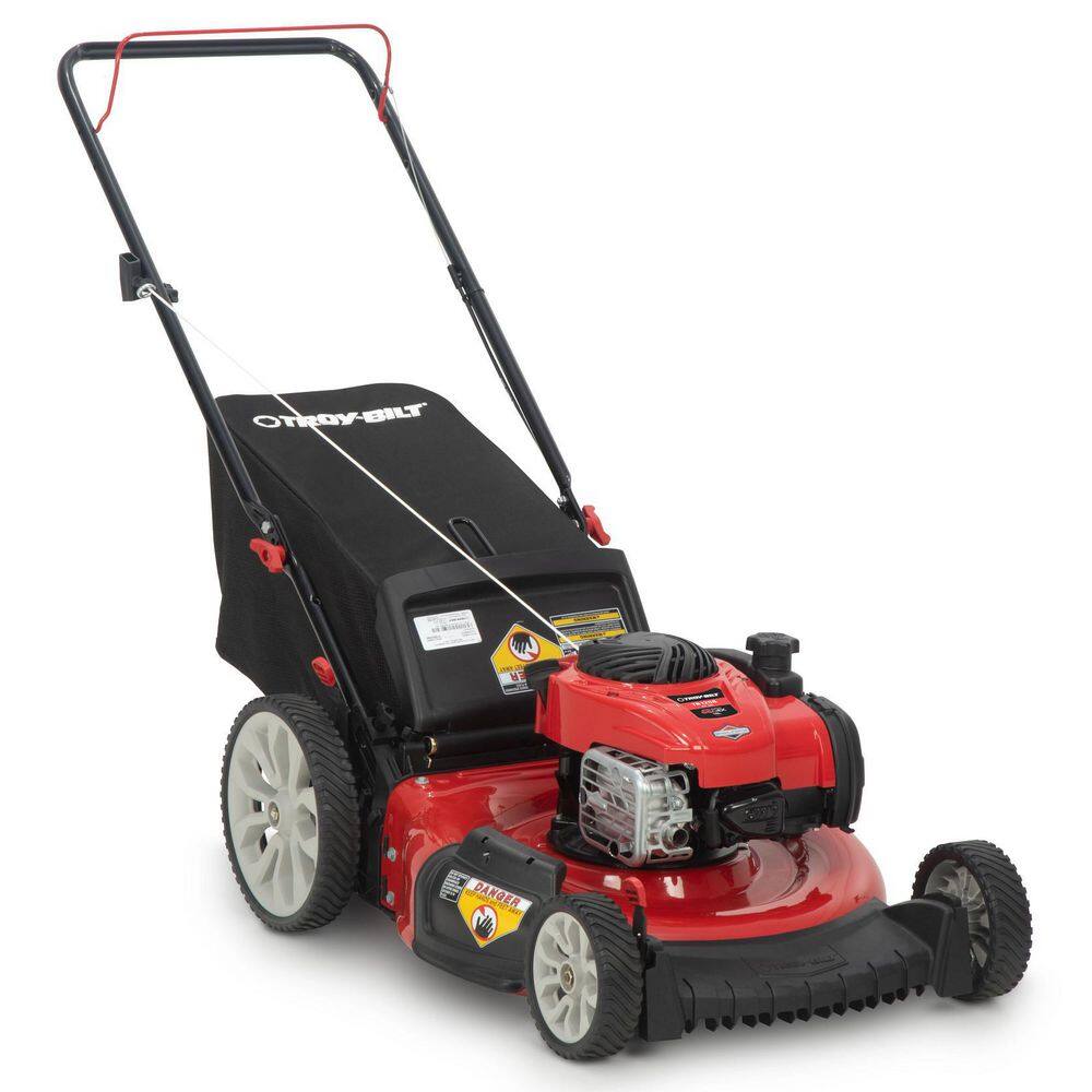 Troy-Bilt 11A-B2BM766 21 in. 140 cc Briggs & Stratton Gas Walk Behind Push Mower with Rear Bag. Mulch and Side Discharge