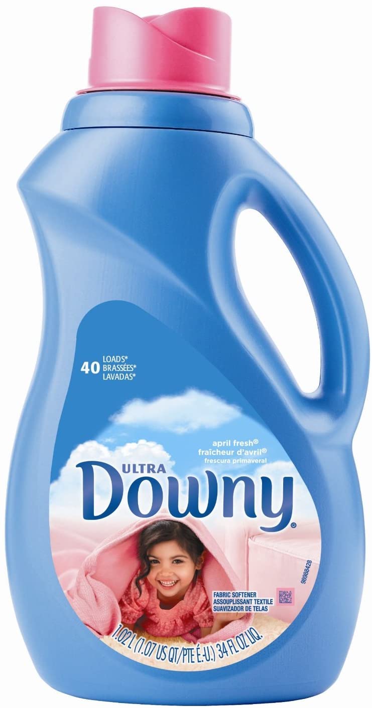 Downy Fabric Softener. Ultra Concentrated. April Fresh. 40 Loads. 34 fl oz 2 Pack