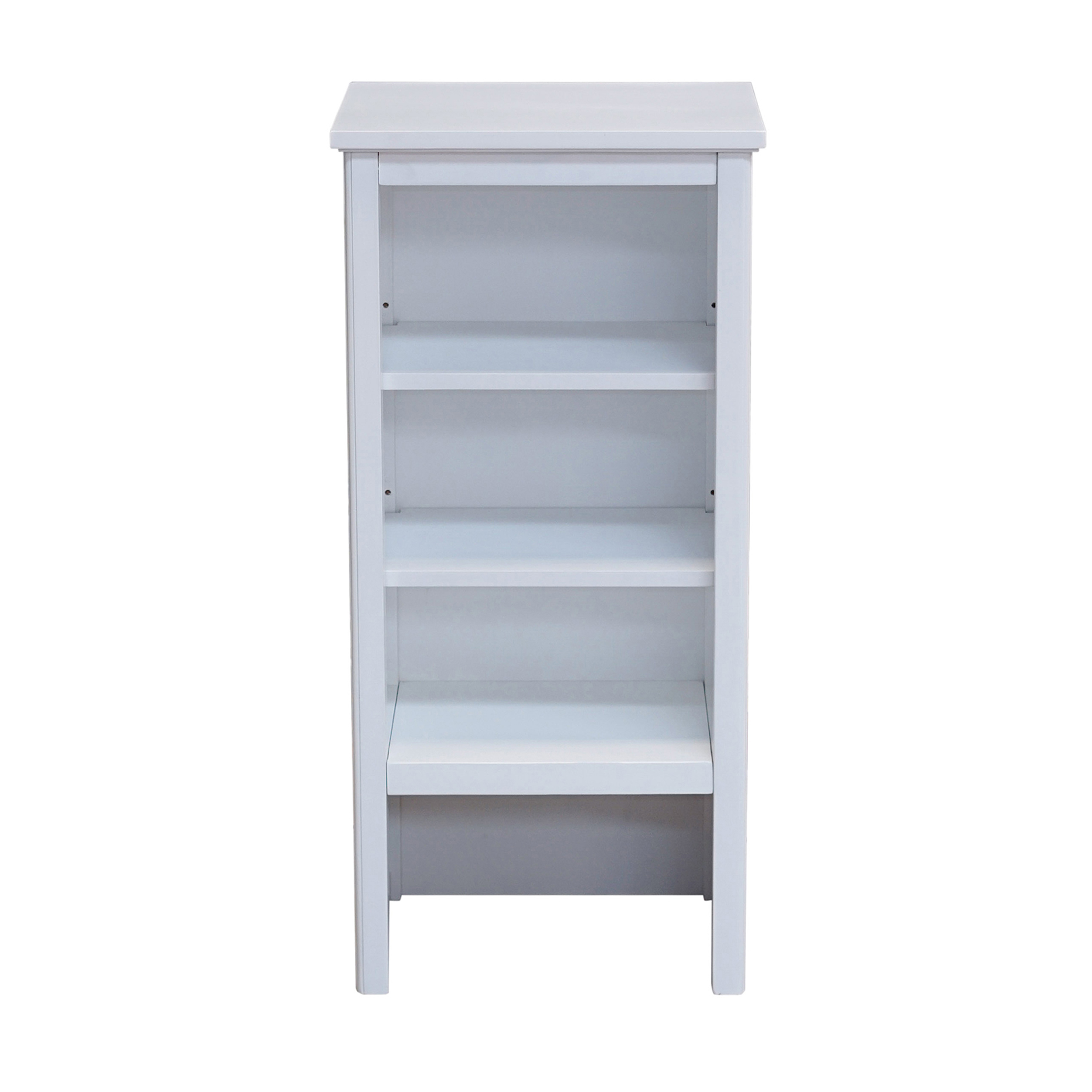 Alaterre Dorset Bathroom Storage Tower with Open Upper Shelves. Lower Cabinet and Drawer