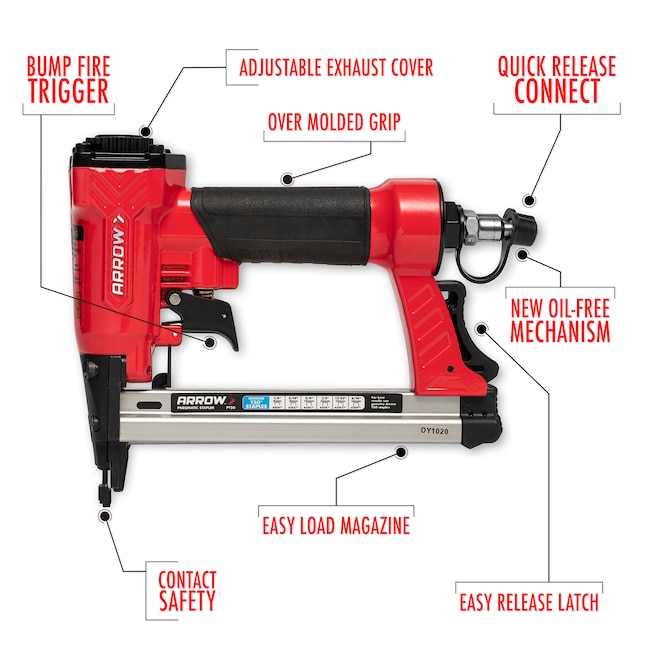 Arrow  PT50 18-Gauge 3/8-in Oil-Free Pneumatic Stapler Gun