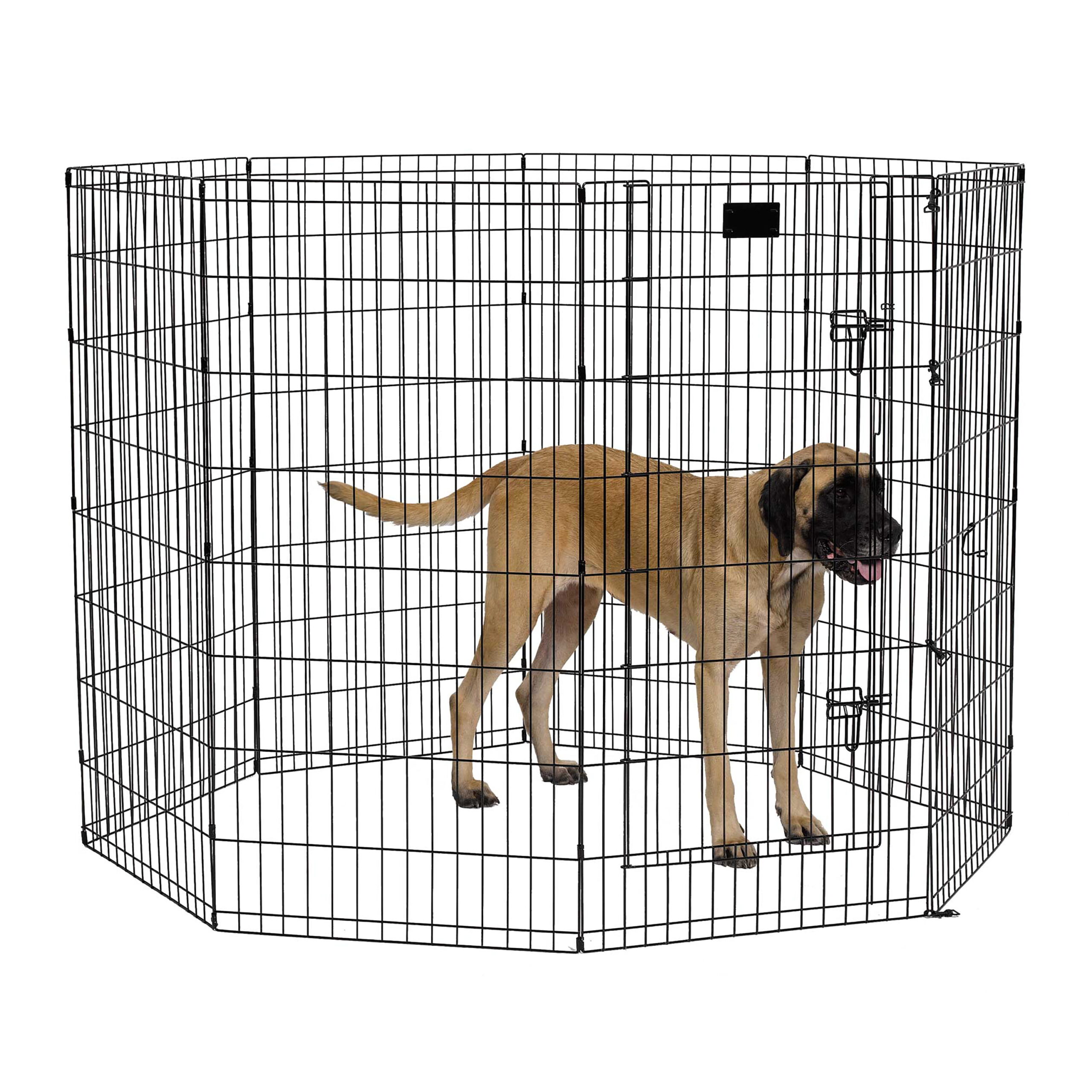 MidWest Home for Pets Dog Foldable Metal Exercise Playpen with Door. 48″H