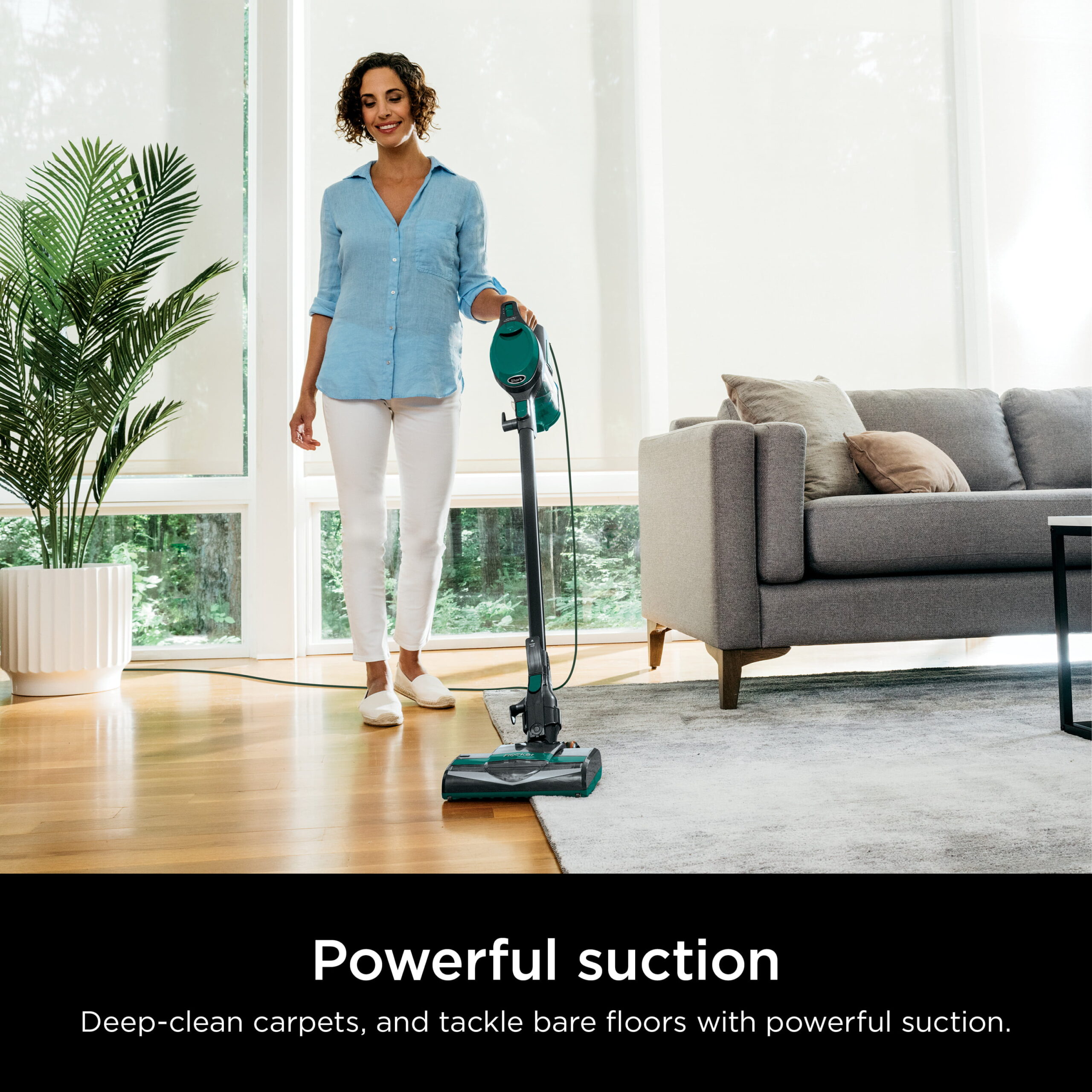 Shark® Corded Stick Vacuum. Green CS110EM