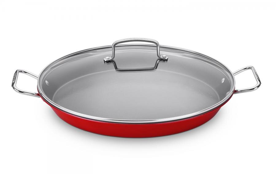 Cuisinart Non-Stick Stainless Steel Paella Pan with Lid