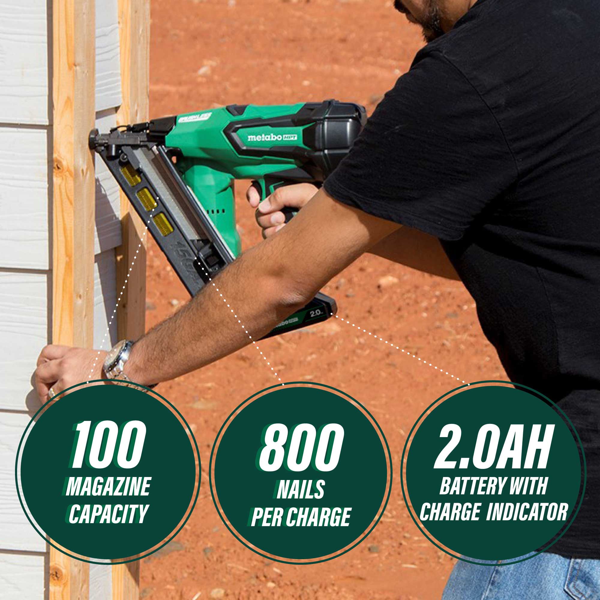 Metabo HPT 2.5-in 15-Gauge Cordless Finish Nailer