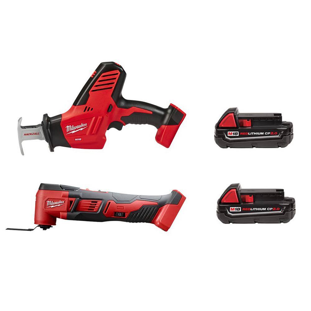 Milwaukee 2625-20-2626-20-48-11-1820-48-11-1820 M18 18V Lithium-Ion Cordless HACKZALL Reciprocating Saw
