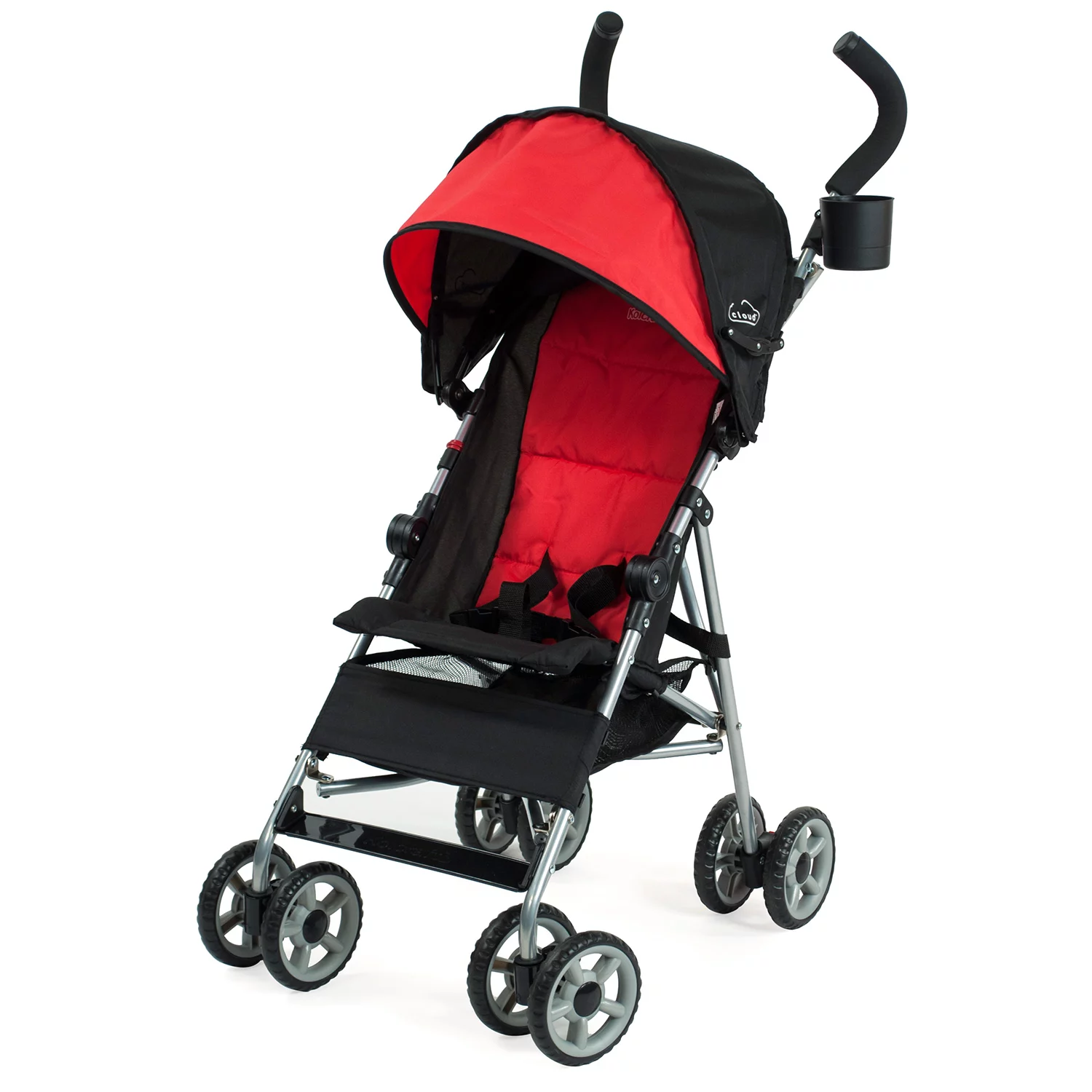 Kolcraft Cloud Lightweight Umbrella Stroller with Large Sun Canopy. Scarlet Red