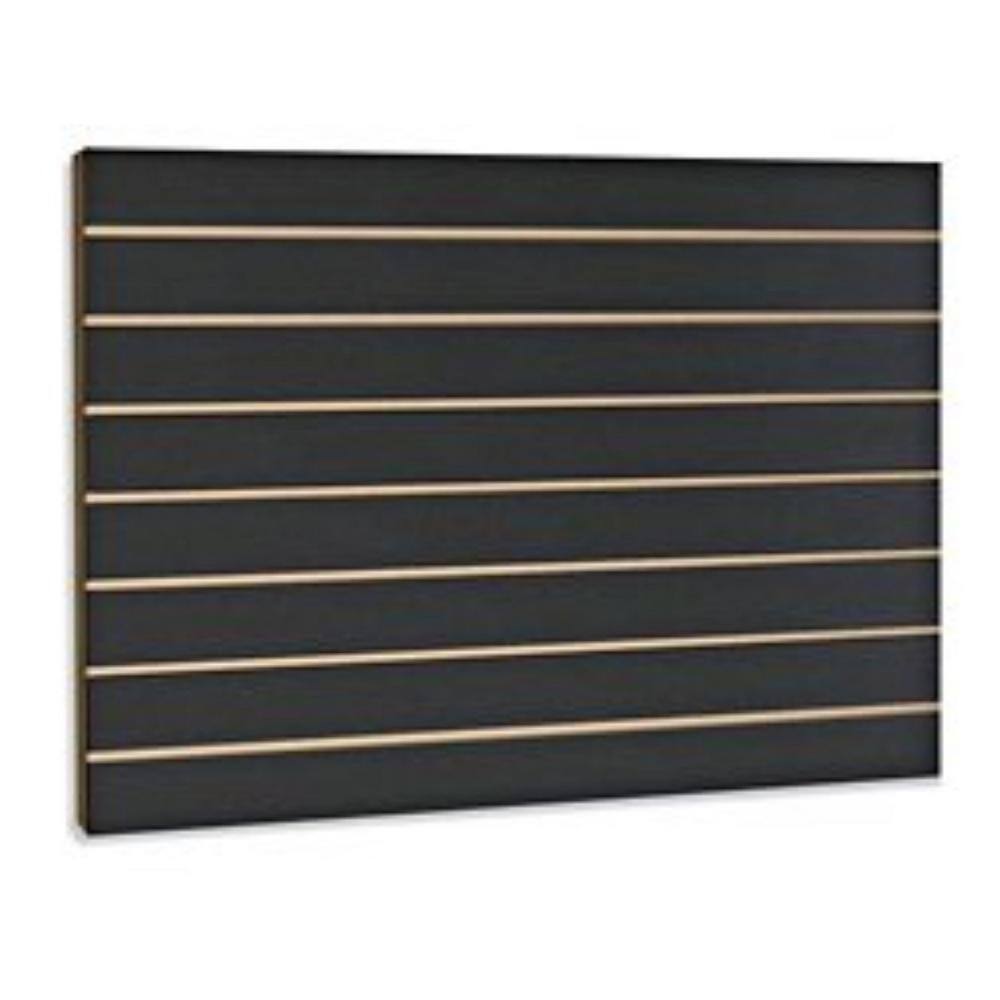 Only Hangers SW24-BLK 24 in. H x 48 in. L Black Slatwall Panels (Set of 2 Panels)