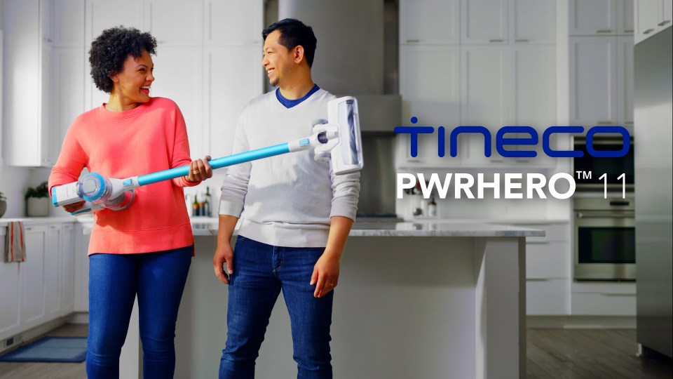 Tineco PWRHERO 11 Cordless Lightweight Stick Vacuum Cleaner with Powerful Suction for Carpet. Hard Surfaces and Pet Hair