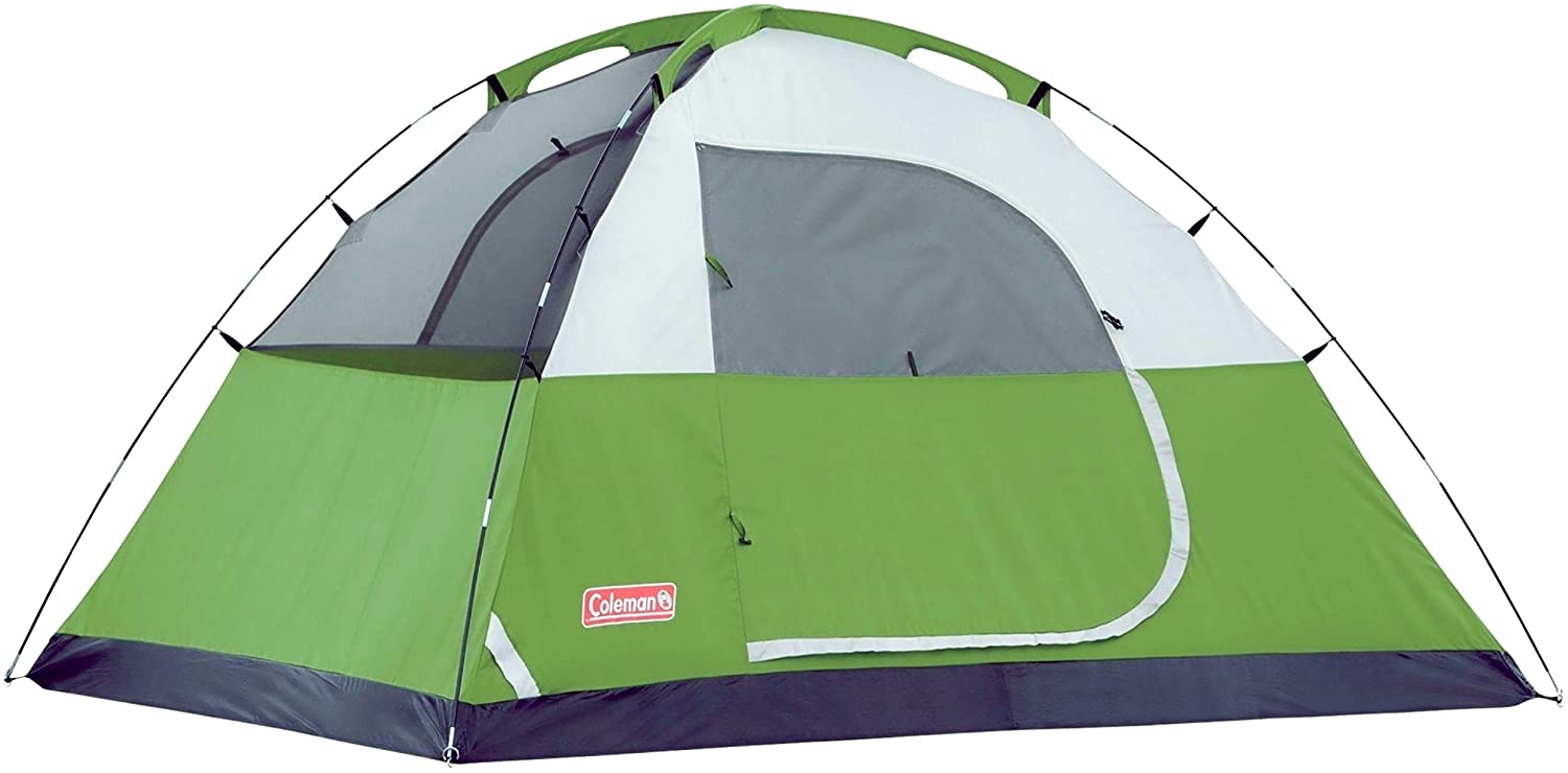 Coleman Sundome 2-Person Dome Camping Tent. Palm Green